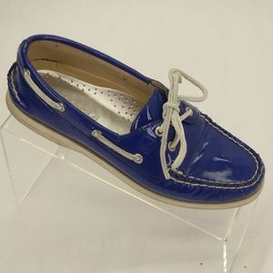 Sperry Topsider Patent Boat shoes Size 7M #083